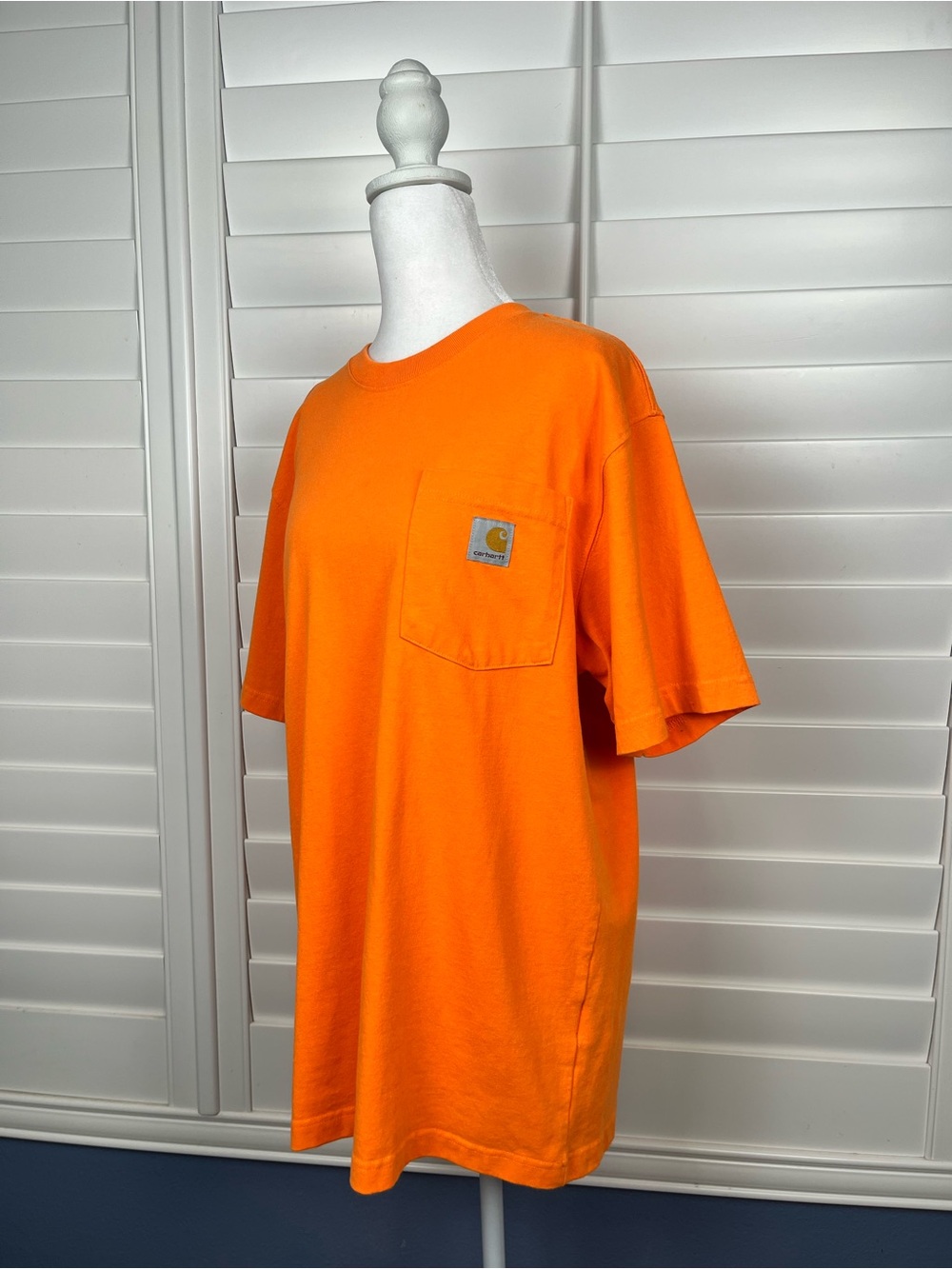 Carhartt Orange Short-Sleeve loose fit Pocket Tee size s utility skater street